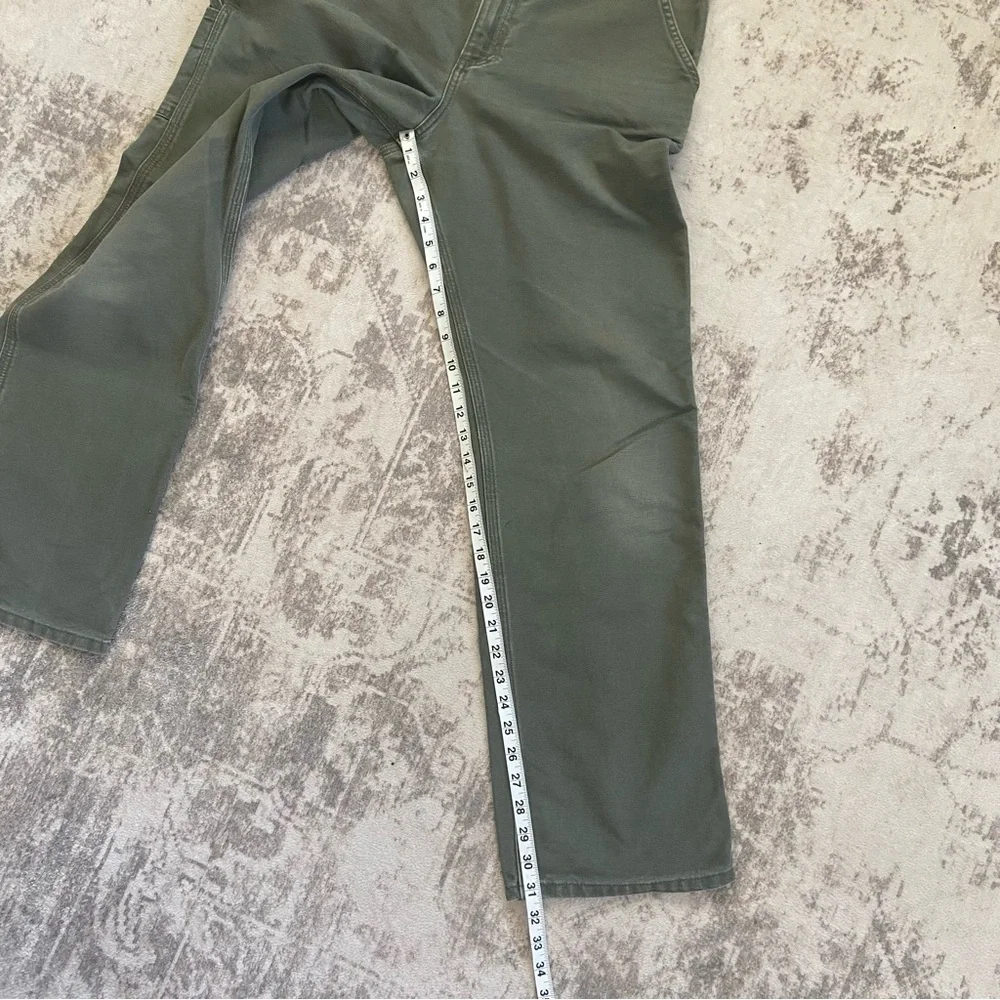 Carhartt Men's Rugged Relaxed Fit Olive Green Cargo Carpenter Pants 34x32 - Picture 9 of 12